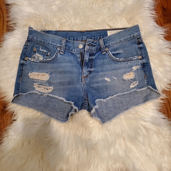 ☀️Rag&Bone Cut off Distressed Shorts Gunner Sz 25 - Picture 2 of 8